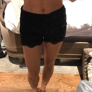 Floral black shorts. Perfect for summer!